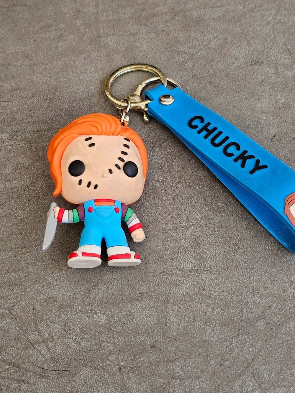 Chucky Child's Play PVC 3D Horror Mini Figure Keychain with Strap